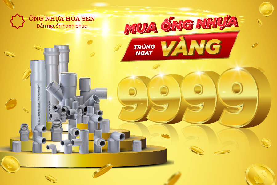 VÀNG 9999 LIỀN TAY - MUA ỐNG NHỰA TRÚNG NGAY !!!