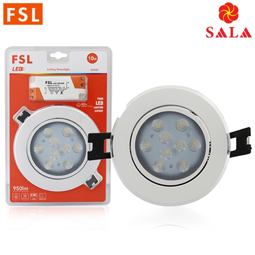 Đèn LED âm trần FSL 10W mắt rọi FSS605 10W