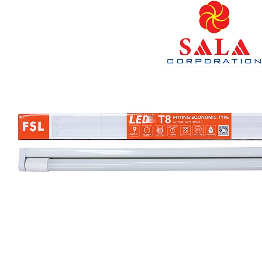 Đèn tuýp LED liền máng T8 9W FSL T8E-9W-06