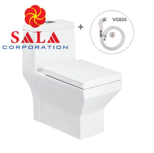 Bàn cầu một khối V42 + Xịt VG826